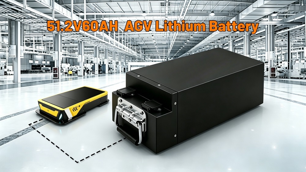 최신 회사 사례 싱가포르 AGV 리튬 배터리 51.2V60AH 프로젝트 케이스