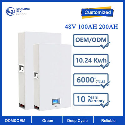 가정 태양 에너지 저장을 위한 LiFePo4 리튬 배터리 OEM ODM 재충전이 가능한 48V 100AH 200AH 300AH 리튬 이온 전지