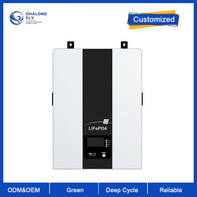 LiFePo4 리튬 배터리 48V 100AH 주택 백업 배터리 팩 5KW 10KW OEM ODM 벽은 태양 전력저장시스템을 탑재했습니다