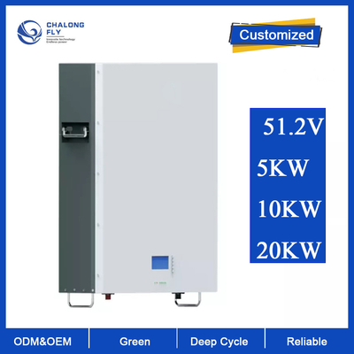 LiFePo4 리튬 배터리 OEM ODM 51.2V 100AH 200AH 가정 태양 에너지 저장 Lifepo4 리튬 전지벽은 증가했습니다