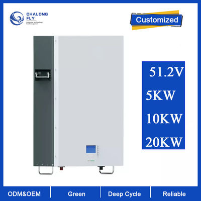 LiFePo4 리튬 배터리 OEM ODM 51.2V 100AH 200AH 가정 태양 에너지 저장 Lifepo4 리튬 전지벽은 증가했습니다