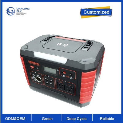 OEM ODM 라이프포4 리?? 배터리 1000W 전원 공급 태양 발전기 리?? 배터리 팩 야외 RV EV 캠핑