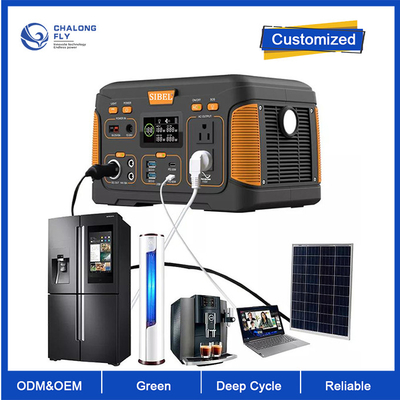 OEM ODM LiFePO4 리?? 배터리 휴대용 태양광 발전소 USB 타입 C DC AC 출력 리?? 배터리 팩