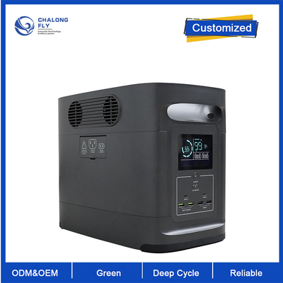 EV를 위한 OEM ODM LiFePO4 리튬 배터리 2026Wh 빠른 충전 탄력적 휴대용 전력 주유소 전기 자동차 충전기