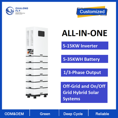 가정용 LiFePO4 리튬 배터리 인버터 5000W LFP 태양광 재생 가능