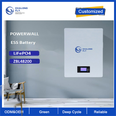 태양 에너지 저장 체계를 위해 잘 고정된 Powerwall 200Ah 10KW Lifepo4 재충전 전지