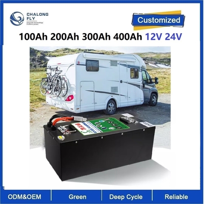CLF 리?? 철화수소 재충전 배터리 라이프포4 배터리 팩 100Ah 200Ah 300Ah 400Ah 12V 24V RV 캠퍼 보트