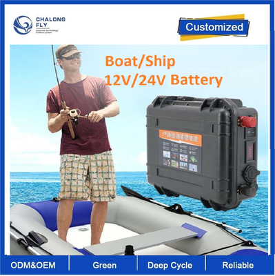 CLF 12V100AH OEM ODM 리?? 배터리 전기 모터 공격 보트 카야크 24 볼트 200 앰프 해양 추진기 배터리
