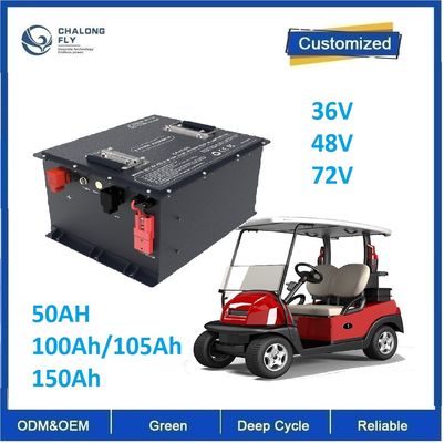 CLF OEM 48V 100Ah 골프 카트 배터리, Grade A 리튬 배터리 셀 및 4000 사이클 수명