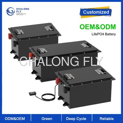 48V 100Ah 고용량 LiFePO4 골프 카트 배터리, 4000 사이클 및 Grade A 셀