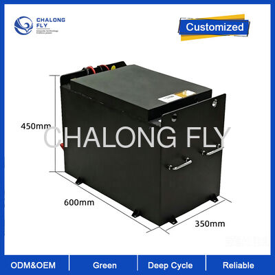 48V 400Ah 컴팩트 LiFePO4 포크리프트 배터리 155Wh/kg 높은 에너지 밀도 슬림 디자인 연장 실행 시간 산업
