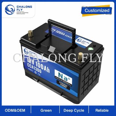 고출력 시동 및 최대 1300CCA를 갖춘 12V 70Ah-100Ah 나트륨 이온 RV 스타터 배터리 (파워스포츠용)
