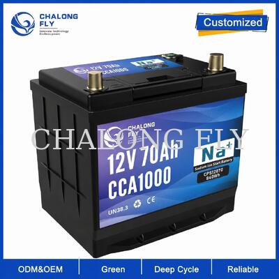 승용차 및 도시 운행 차량용 12V 70Ah 1000CCA 나트륨 이온 자동차 배터리