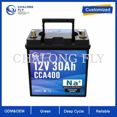 12.8V 30Ah 400CCA 나트륨 이온 제트 스키 및 낚시 보트 시동 배터리