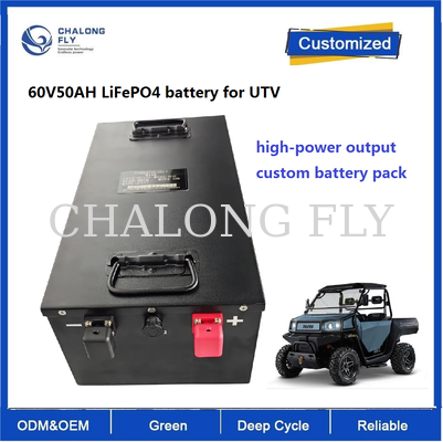 ATV 및 UTV용 60V 50Ah LiFePO4 배터리 | 3.04kWh 리튬 배터리