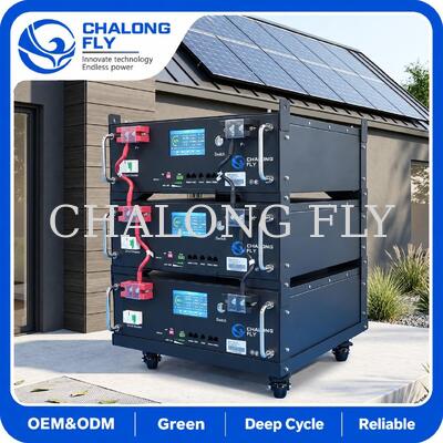 51.2V 5kWh 10kWh 레크 탑재 LiFePO4 배터리 주택용 태양 에너지 저장